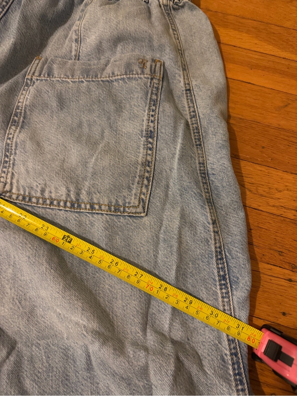 Anthropologie Pilcro Light Blue Relaxed Women’s Jeans with Drawstring Waist - Picture 11 of 11